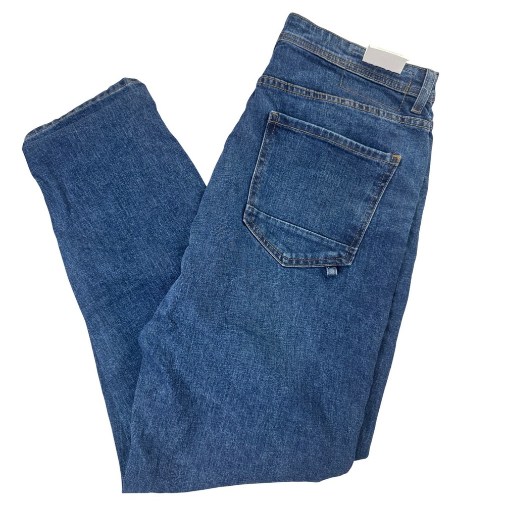 Cotton On Relaxed Tapered Jeans‎ Womens 32 City Blue Mom Jean Recycled Cotton